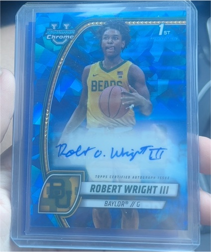 2024-25 Bowman University Chrome #15 Robert Wright III — front