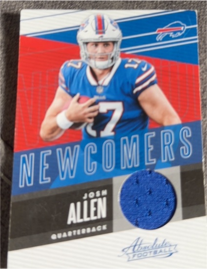2018 Panini Absolute Newcomers #NC-JA Josh Allen — front
