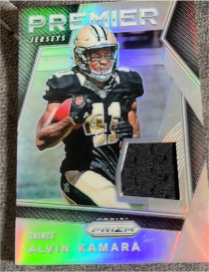 2017 Panini Prizm Premier Jerseys #10 Alvin Kamara — front