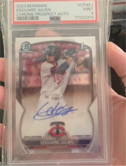 2023 Bowman Chrome #CPA-EJ Edouard Julien — front