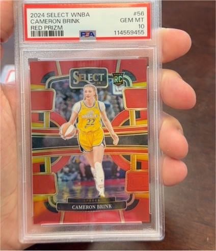 2024 Panini Select WNBA #56 Cameron Brink Red Prizm — front