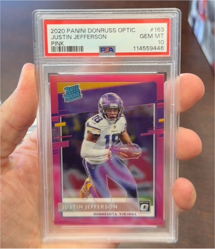 2020 Panini Donruss Optic #163 Justin Jefferson — front