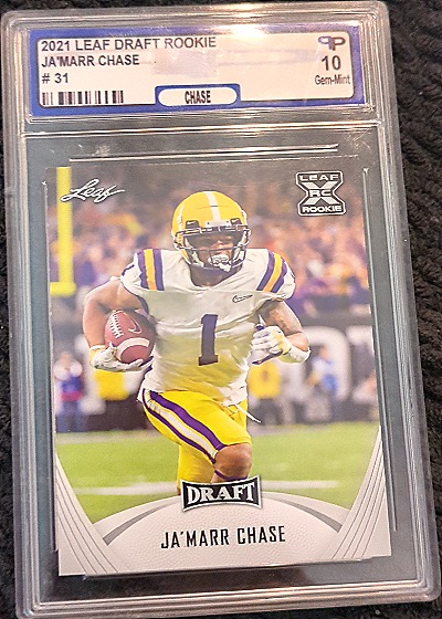2021 Leaf Draft #31 Ja'Marr Chase — front