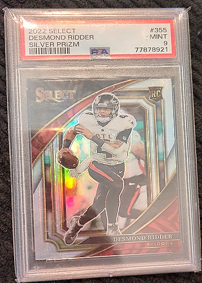 2022 Panini Select #355 Desmond Ridder Silver Prizm Rookie Card — front