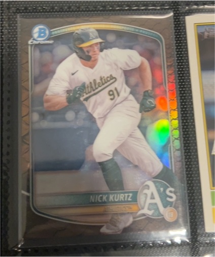 2025 Bowman Chrome Prospects #BCP-114 Nick Kurtz — front