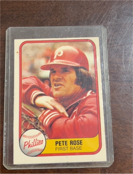 1981 Fleer #1 Pete Rose — front