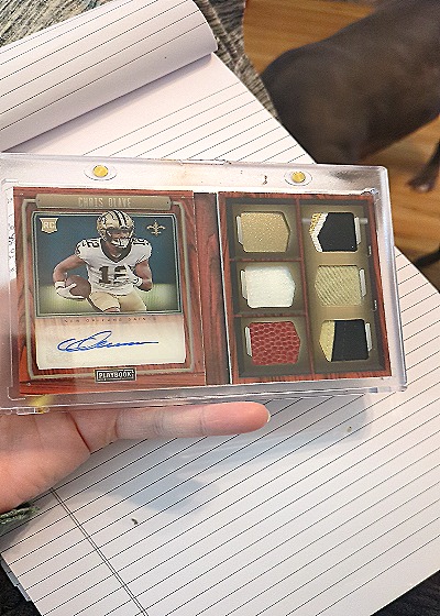2022 Panini Playbook Rookie Signature Locker Chris Olave — front