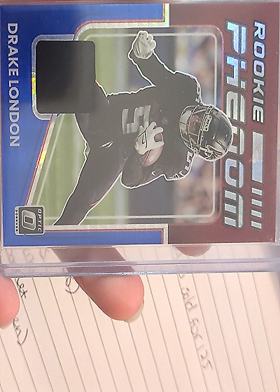 2022 Donruss Optic Rookie Phenom Drake London — front