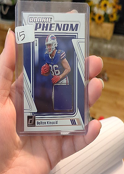 2023 Panini Donruss Optic Rookie Phenom Patch #RP-DK Dalton Kincaid — front