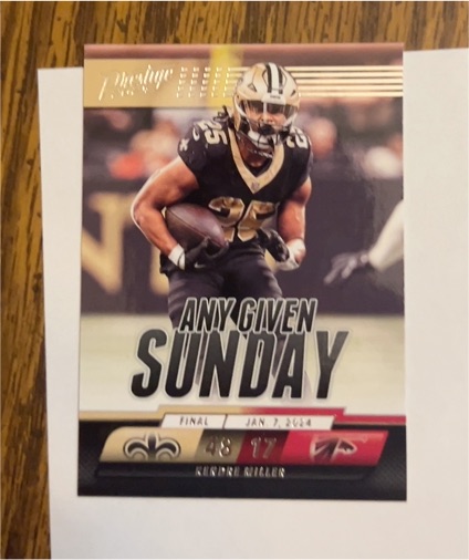 2024 Panini Prestige Any Given Sunday #AGS-KMR Kendre Miller — front