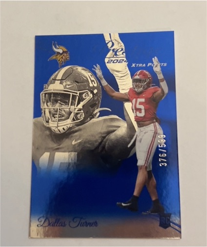 2024 Panini Prestige Xtra Points #376 Dallas Turner — front
