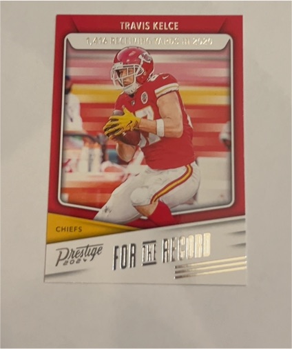 2024 Panini Prestige For the Record #FR-TK Travis Kelce — front