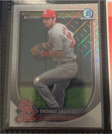 2025 Bowman Chrome #57 Thomas Saggese — front