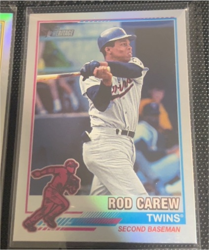 2025 Topps Heritage 1976 Redefined #76R-9 Rod Carew — front