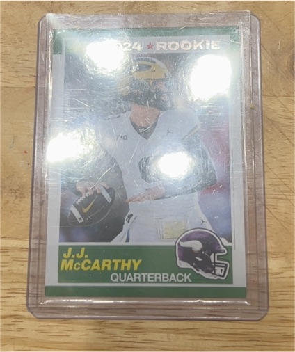 2024 Score 35th Anniversary Rookie #8 J.J. McCarthy — front
