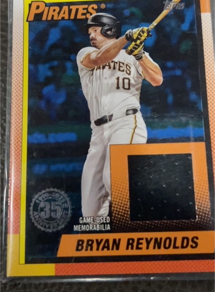 2025 Topps Series 1 1990 Relic Patch #T90R-BRE Bryan Reynolds — front