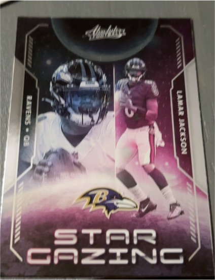 2023 Panini Absolute #SG-4 Lamar Jackson Star Gazing — front