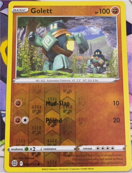 2022 Pokémon Brilliant Stars #82 Golett — front