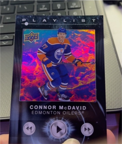 2024-25 Upper Deck Series 2 Playlist #PL-5 Connor McDavid — front
