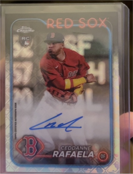 2024 Topps Chrome #RCA-CR Ceddanne Rafaela Rookie Autograph — front