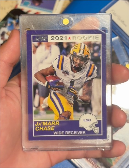 2021 Panini Chronicles Draft Picks Score #62 Ja'Marr Chase Rookie — front
