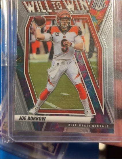 2021 Panini Mosaic Will to Win #WW-8 Joe Burrow — front