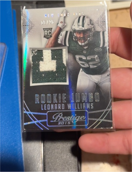 2015 Panini Prestige Rookie Jumbo #RJJ-LW Leonard Williams — front