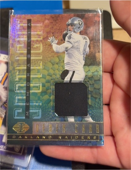 2017 Panini Illusions Spotlight Memorabilia #SP-DC Derek Carr — front