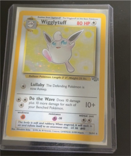 1999 Pokémon Jungle #16 Wigglytuff — front