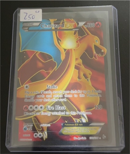 2014 Pokémon XY Flashfire #100 Charizard EX — front