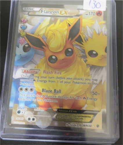 2016 Pokémon Generations Radiant Collection #RC28/RC32 Flareon EX Full Art — front