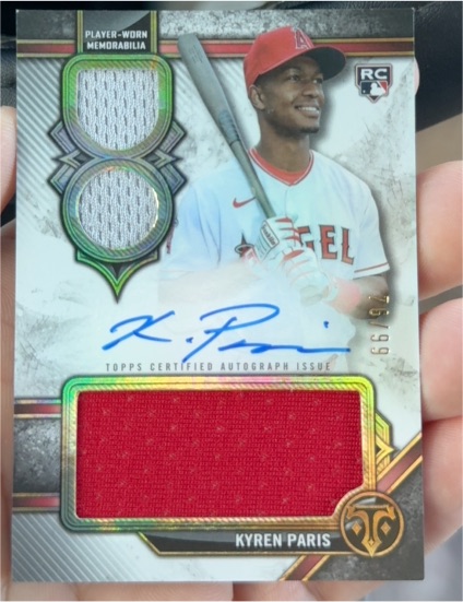 2024 Topps Triple Threads #RAR-KP Kyren Paris — front