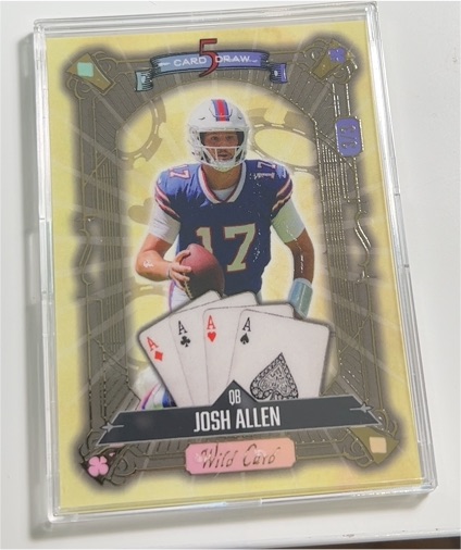 2024 Wild Card 5 Card Draw #4 Josh Allen — front