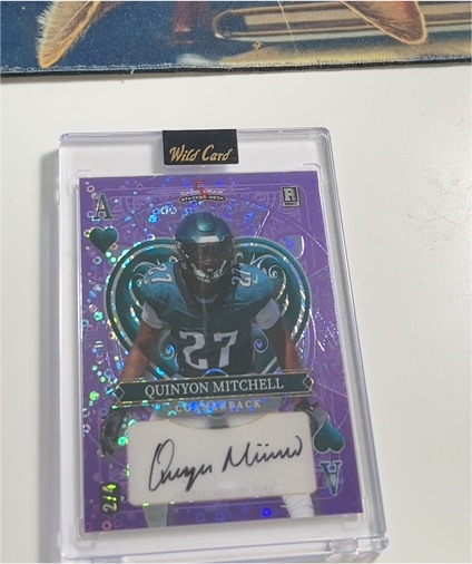 2024 Wild Card 5 Card Draw Stacked Deck Quinyon Mitchell #A — front