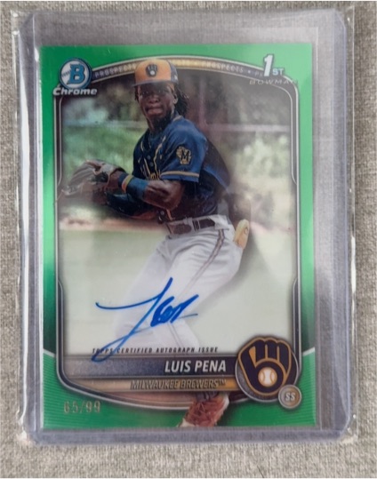 2025 Bowman Chrome #CPA-LP Luis Pena — front