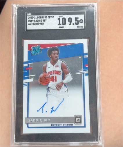 2020-21 Panini Donruss Optic #169 Saddiq Bey — front
