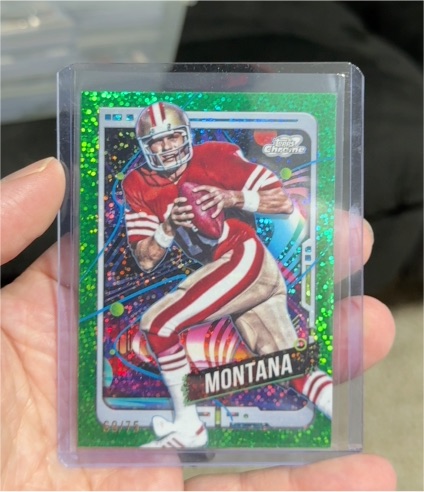 2024 Topps Chrome Cosmic #91 Joe Montana — front