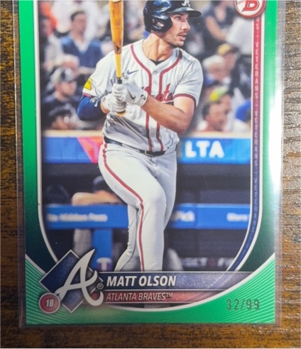 2025 Bowman #98 Matt Olson — front