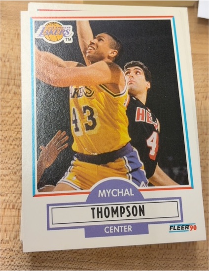 1990-91 Fleer #95 Mychal Thompson — front