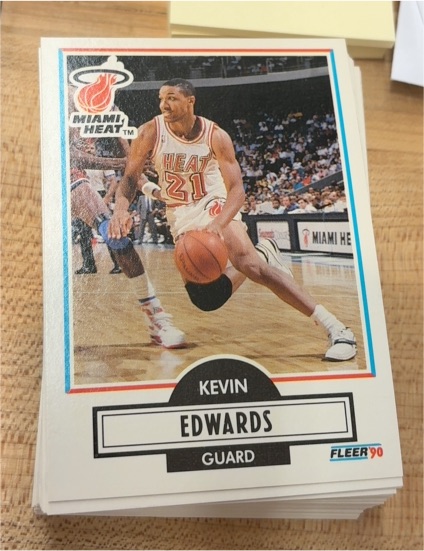1990-91 Fleer #99 Kevin Edwards — front