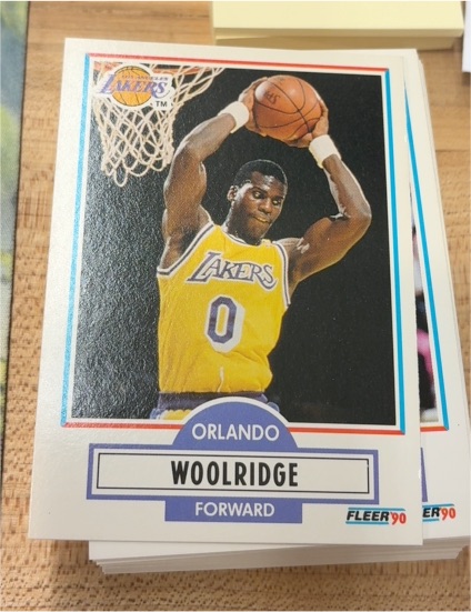1990 Fleer #96 Orlando Woolridge — front
