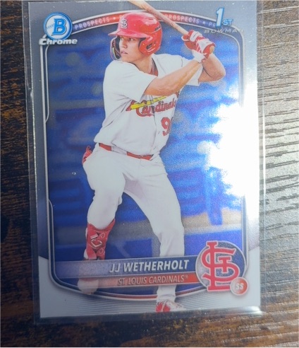 2025 Bowman Chrome #BCP-22 JJ Wetherholt — front