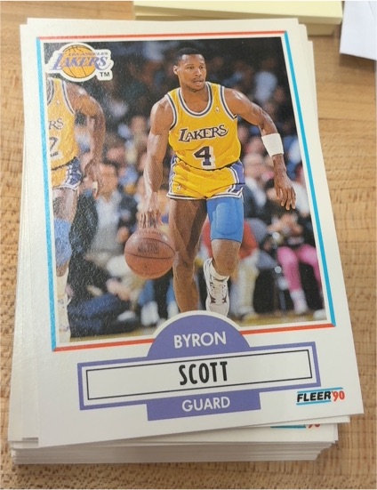 1990 Fleer #94 Byron Scott — front