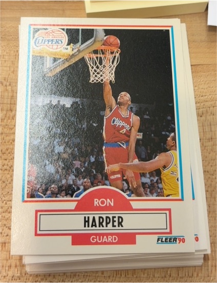 1990 Fleer #86 Ron Harper — front