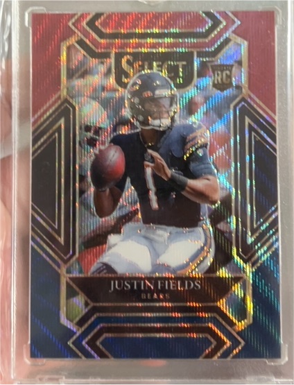 2021 Panini Select #250 Justin Fields — front
