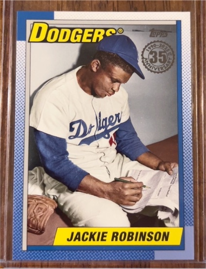 2025 Topps #T90-11 Jackie Robinson 1990 Topps Baseball 35th Anniversary — front