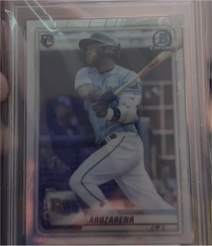 2020 Bowman Chrome #11 Randy Arozarena Rookie Card — front