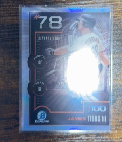 2025 Bowman Chrome #78 James Tibbs III — front