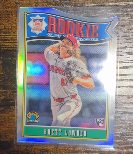 2025 Bowman Rookie of the Year Favorites #ROY-11 Rhett Lowder — front