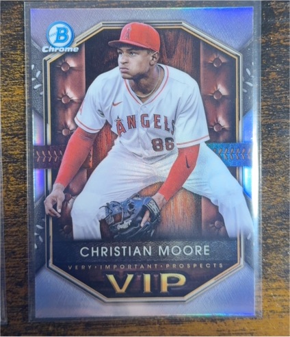 2025 Bowman Chrome Very Important Prospects #VIP-12 Christian Moore — front
